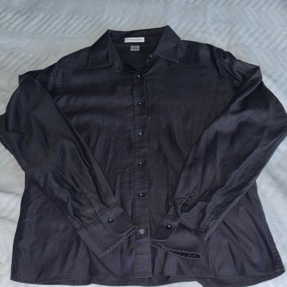Cutter & Buck Charcoal Button-Up Shirt
